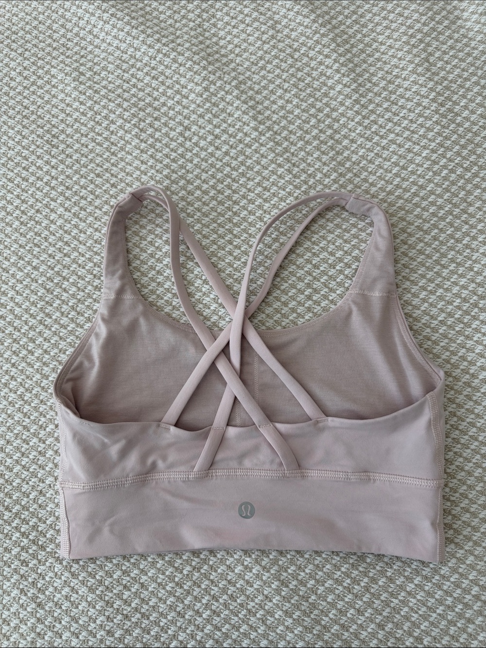 lululemon athletica Blush Pink Crisscross Strappy Sports Bra